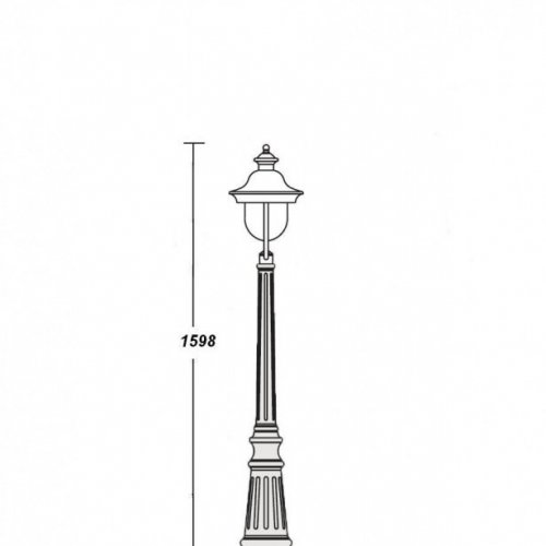 Наземный фонарь Oasis Light 84311c Bl