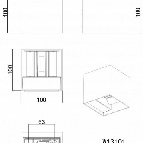 Настенный светильник уличный ST Luce Brik SL9513.401.01 Настенный светильник уличный ST Luce Brik SL9513.401.01