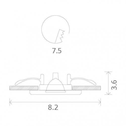 Точечный встраиваемый светильник Arte Lamp Aqua A5440PL-1CC Точечный встраиваемый светильник Arte Lamp Aqua A5440PL-1CC