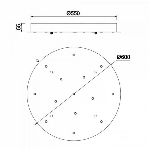 Подвесная люстра Mantra Boomerang 9373+9240 (14L)