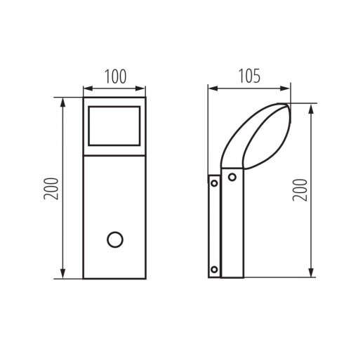 Садовый настенный светильник Kanlux ABETE LED EL 20 SE-GR 36573 Садовый настенный светильник Kanlux ABETE LED EL 20 SE-GR 36573