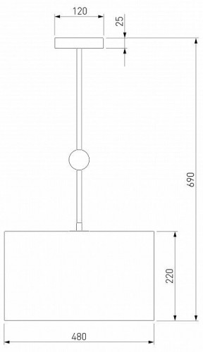 Потолочная люстра Eurosvet Brume 60174/5 латунь