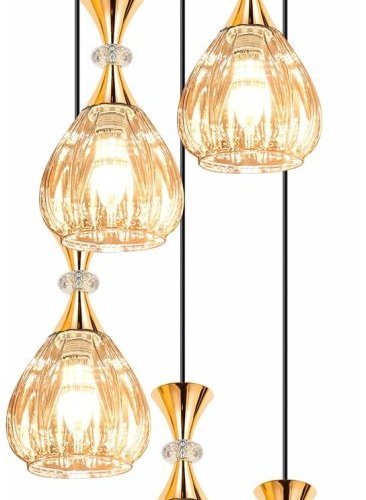 Подвесная люстра Reluce 09015-0.9-05 Amber Подвесная люстра Reluce 09015-0.9-05 Amber