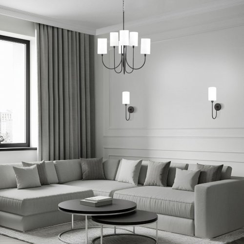 Подвесная люстра Eurosvet Abbey 60164/6 черный Smart Подвесная люстра Eurosvet Abbey 60164/6 черный Smart