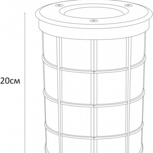 Встраиваемый светильник уличный Arte Lamp Piazza A6014IN-1SS