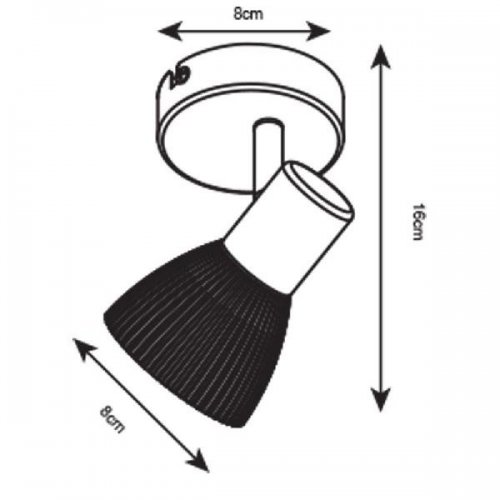 Настенно-потолочный светильник Arte Lamp Parry A5062AP-1AB Настенно-потолочный светильник Arte Lamp Parry A5062AP-1AB
