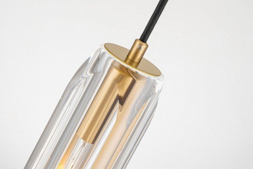 Подвесной светильник Belfast Gibson 6133-1 BR CL Подвесной светильник Belfast Gibson 6133-1 BR CL