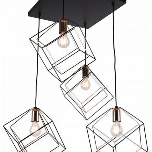 Подвесной светильник Imex MD.0830-4-P BK+FGD