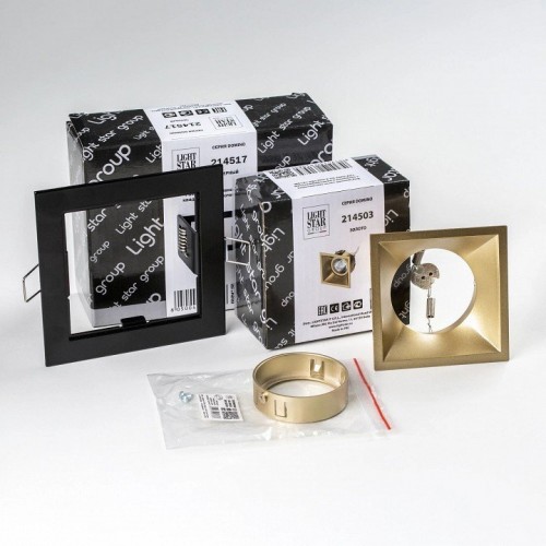 Встраиваемый светильник Lightstar Domino D51703GMOD Встраиваемый светильник Lightstar Domino D51703GMOD