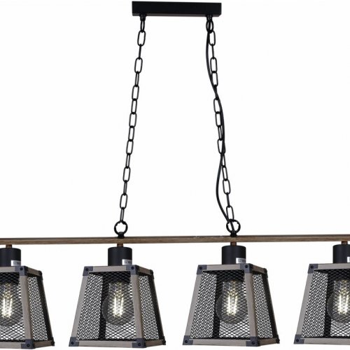 Подвесная люстра Illumico IL1006-4LL-05 BK Wood