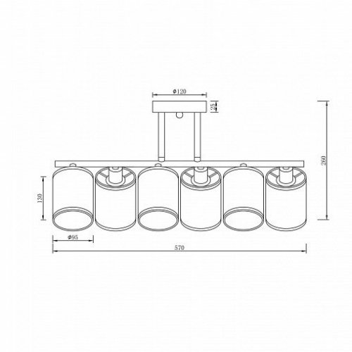 Потолочная люстра Course FR5136PL-06CH