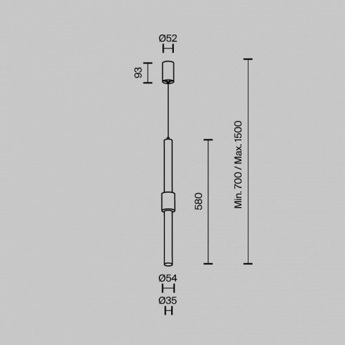 Подвесной светильник Maytoni Jelly P105PL-12W3K-B