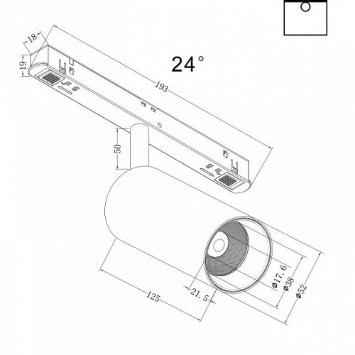 Трековый светильник Maytoni Focus LED TR032-2-12W3K-S-B Трековый светильник Maytoni Focus LED TR032-2-12W3K-S-B