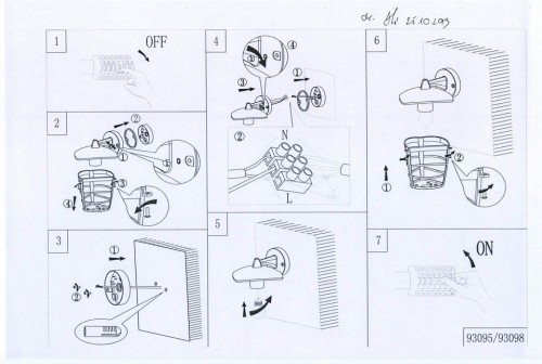 Уличный настенный светильник Eglo Aloria 93095