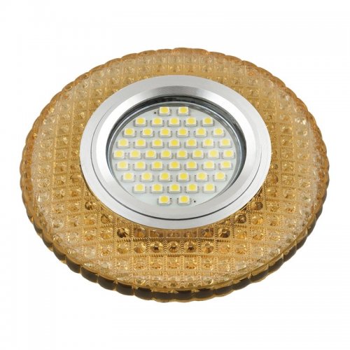 Встраиваемый светильник Fametto Luciole DLS-L135 Gu5.3 Glassy/Gold