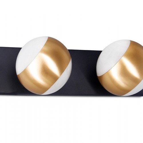 Спот Ambrella light Wall 16 FW575/2 SBK/GD черный песок/золото G9 max 40W 260*70*85
