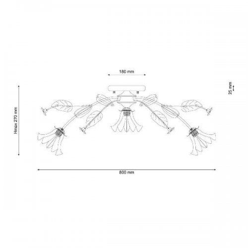 Потолочная люстра Lucia Tucci Fiori Di Rose 112.8.1