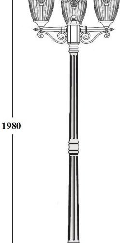 Наземный фонарь Oasis Light FES 86308B 02 Bl
