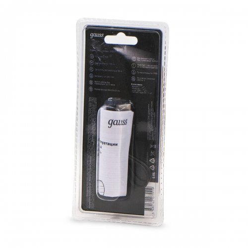 Ручной светодиодный фонарь Gauss аккумуляторный 178х38 100 лм GF207 Ручной светодиодный фонарь Gauss аккумуляторный 178х38 100 лм GF207