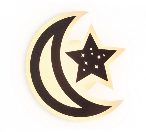 Накладной светильник Ambrella light Wall 1 FW114 SCF кофе песок LED 3000K 22W 250*250*40