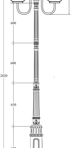 Наземный фонарь Oasis Light GLOBO L 88210LA/10/E7 Bl