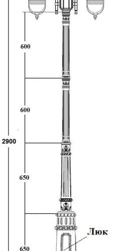 Наземный фонарь TITAN 84710B 10 E7 Bl Наземный фонарь TITAN 84710B 10 E7 Bl
