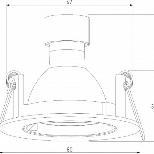Встраиваемый светильник Elektrostandard 25056/01 a067709
