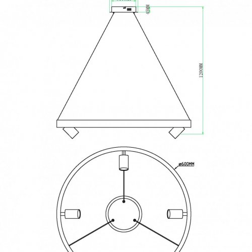 Подвесной светильник James MR2200-1PL