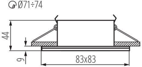Точечные светильники Kanlux QULES AC L-B 26307
