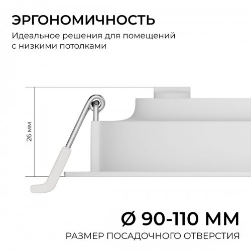 Встраиваемая светодиодная панель Apeyron 06-161