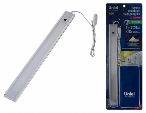 Мебельный светодиодный светильник (UL-00002881) Uniel ULI-F40-5W/4200K Sensor IP20 Silver Мебельный светодиодный светильник (UL-00002881) Uniel ULI-F40-5W/4200K Sensor IP20 Silver