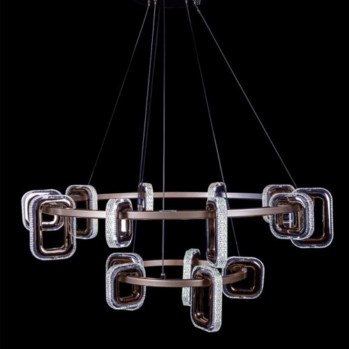 Подвесная люстра Theona LE7701/10+5 Grey/Black Chrome