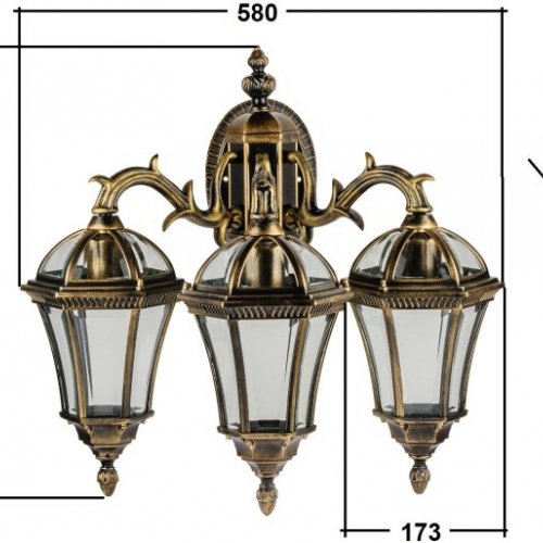 Настенный фонарь Oasis Light уличный ROMA S 95202S 3 15L Gb