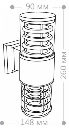Уличный настенный светильник Feron DH0802 06298