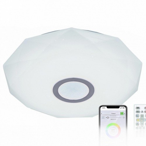 Потолочный светодиодный светильник Citilux Диамант Смарт RGB CL713A30G Потолочный светодиодный светильник Citilux Диамант Смарт RGB CL713A30G