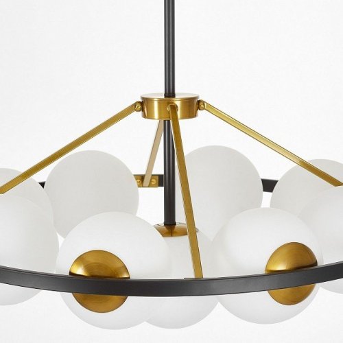 Подвесная люстра Lumina Deco Donzano LDP 8034-9 BK+WT