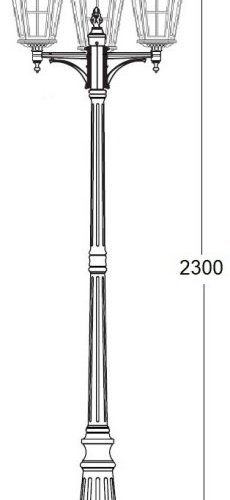 Наземный фонарь Oasis Light ALBORG 79709B/01 Bl