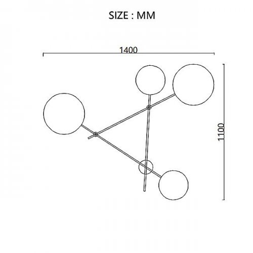 Бра ImperiumLoft DOTS-201