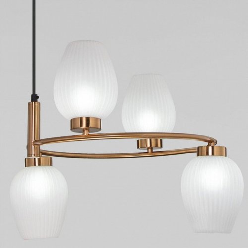 Подвесная люстра Eurosvet Alva 30183/4 латунь Подвесная люстра Eurosvet Alva 30183/4 латунь