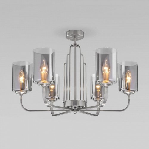 Потолочная люстра Eurosvet Defi 60138/6 сатин-никель Потолочная люстра Eurosvet Defi 60138/6 сатин-никель