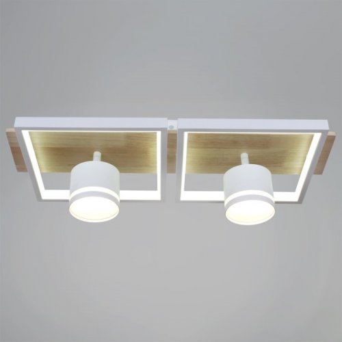 Потолочная люстра  19560-0.3-2+2 WH+WOOD