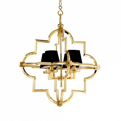 Подвесная люстра DeLight Collection Mandeville KM0728P-4M gold/black