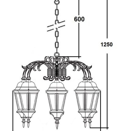 Уличный светильник подвесной ASTORIA 2 91470/6/16 cover Gw