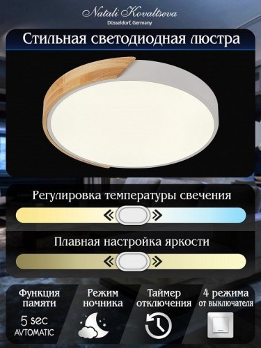 Потолочный светильник Natali Kovaltseva Scandinavian LED LAMPS 81181