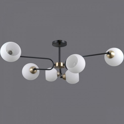 Потолочная люстра Illumico IL0249-6CSQ-79 BK AB Потолочная люстра Illumico IL0249-6CSQ-79 BK AB