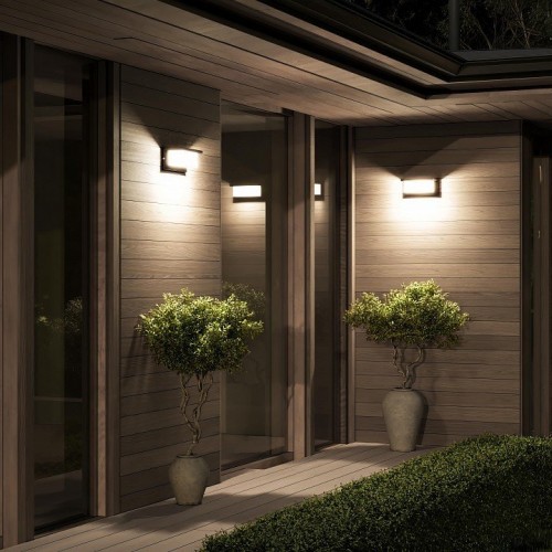 Уличный настенный светодиодный светильник ST Luce Combo SL9532.401.01