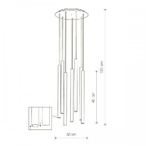 Подвесная люстра Nowodvorski Laser 8920