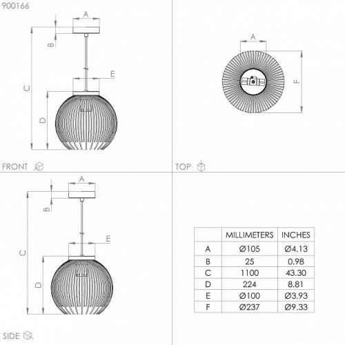 Подвесной светильник Eglo Venezuela 900166 Подвесной светильник Eglo Venezuela 900166