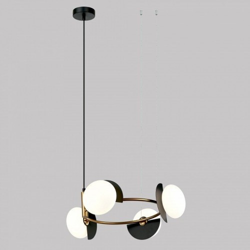 Подвесной светильник Eurosvet Moity 70150/4 черный/латунь