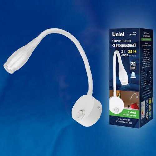 Бра (UL-00004239) Uniel ULT-F22-3W/4000K IP20 White Бра (UL-00004239) Uniel ULT-F22-3W/4000K IP20 White